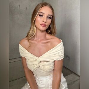 Khaite cerise bodysuit in ivory NWOT